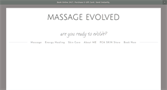 Desktop Screenshot of massageevolved.com